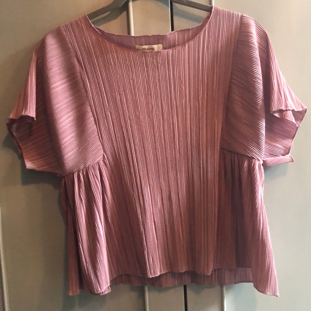 Small Madewell pink blouse